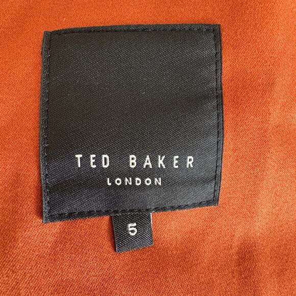 Ted Baker Burnt Orange Lightweight Cotton Jacket - Men's Size 5 - Picture 6 of 8